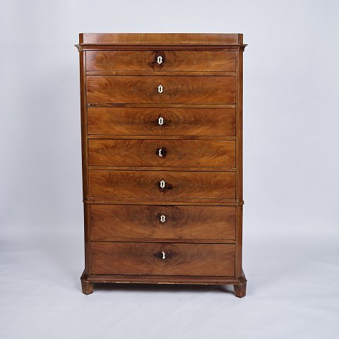 Kommode - Antik - Mahogni - 7 skuffer - 1860