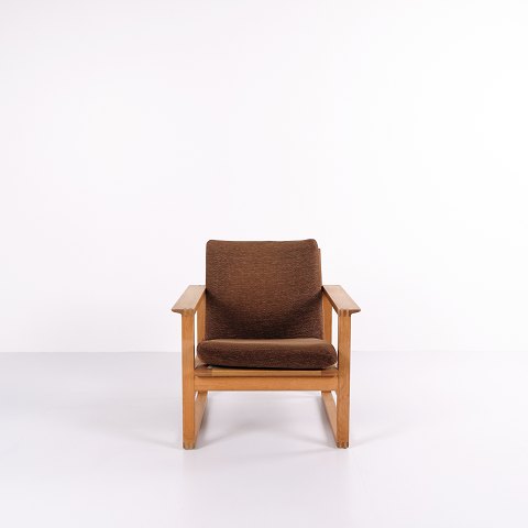The Sled Chair - Model BM2256 - Oak - Brown Cushions - Børge Mogensen - Fredericia Chair FactoryGreat condition
