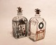 A pair of christmas decanters, beautifully decorated , designed by Jette Frölich 
for Holmegaard in 1981.
5000m2 showroom.
