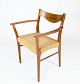 Armchair in teak and paper cord of Danish design from the 1960s. 
Great condition
