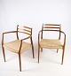 2 armstole, model NO 62, Teak, N.O. Møller, 1962
Flot stand
