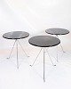 Coffee table set - Chrome legs - Black surface - Denmark
Great condition
